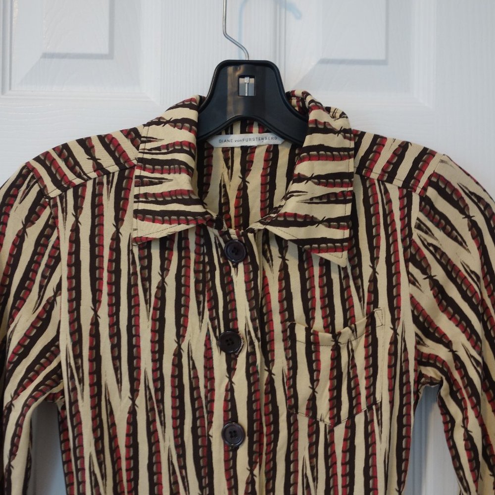 DIANE von FURSTENBERG Sheena Silk Feather Dress